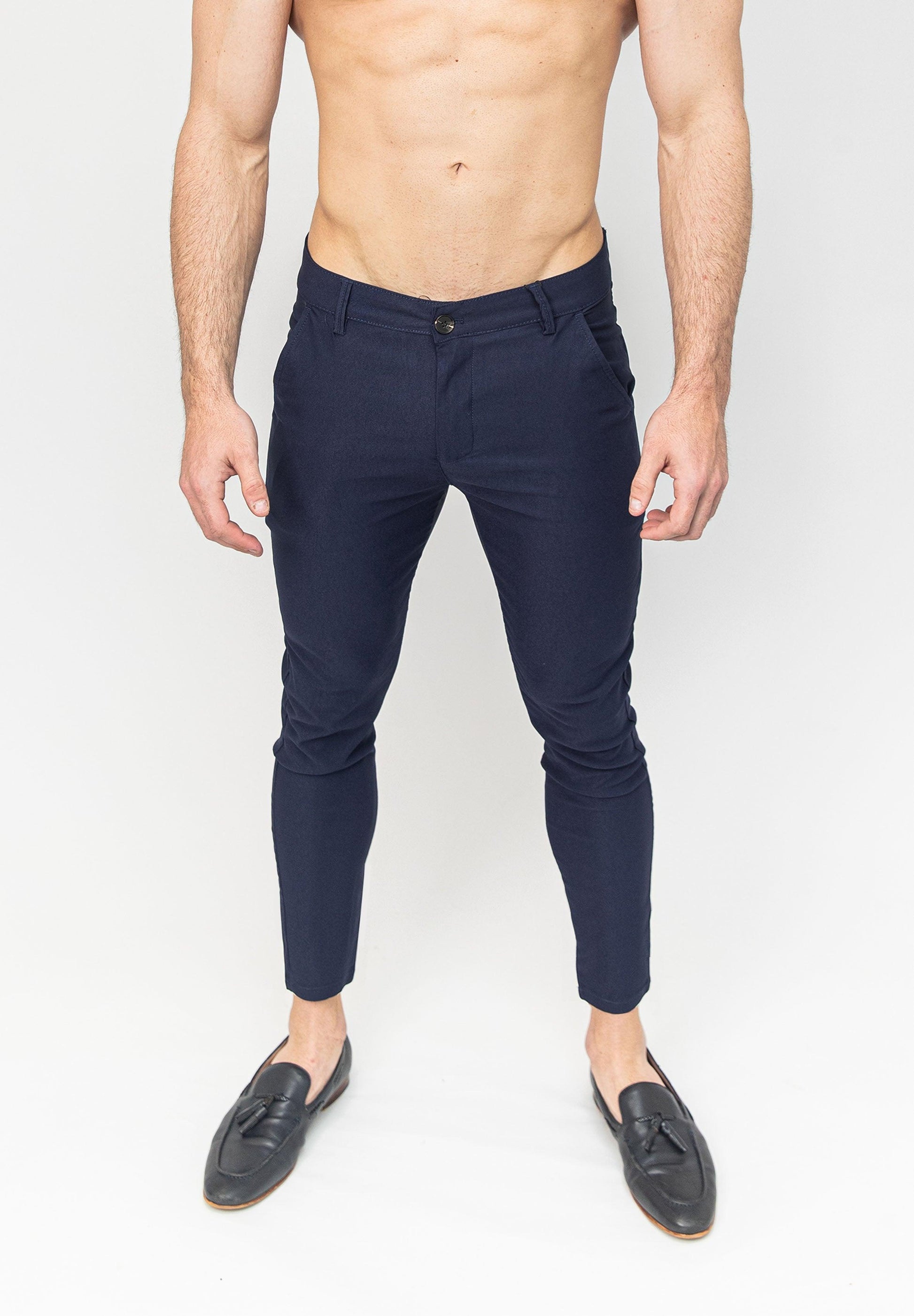 Dress Suit Pants Navy - Ultra Slim Stretch Fit - Don Milyon