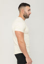 Basic Muscle Fit T-Shirt Cream - Curved Hem - Don Milyon