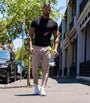 Pleated Dress Pants Beige - Tailored Slim Fit - Don Milyon