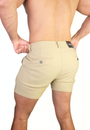 Chino 5" Length Shorts Stone Beige - Slim Stretch Fit - Don Milyon